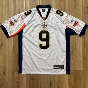 Drew Brees New Orleans Saints Super Bowl XLIV Reebok Jersey Mens 54 - White